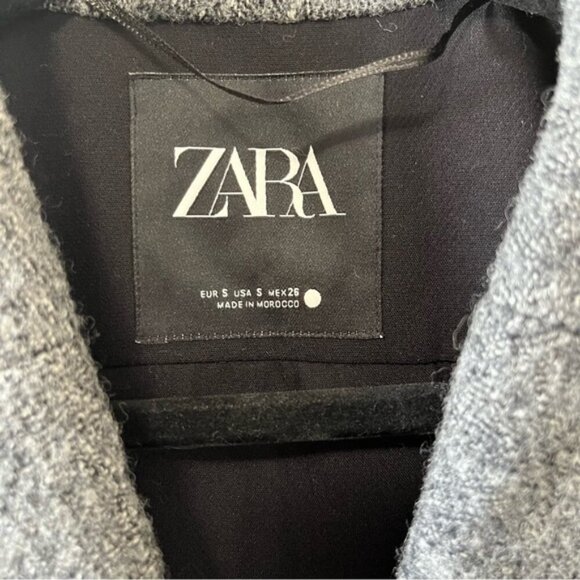 ZARA WOMAN ZW COLLECTION Combined Wool Coat - Picture 9 of 13